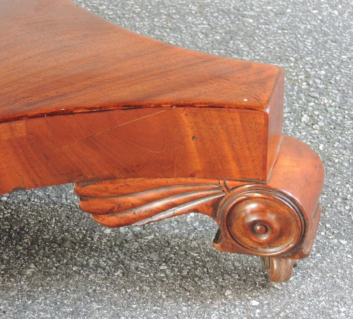 19th Century English Regency Library Table with Writing Slide
