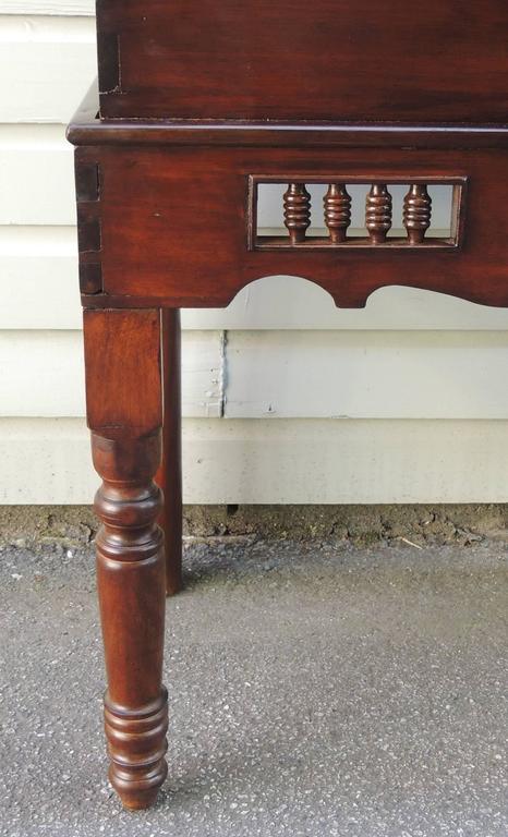 19th Century Spanish Colonial Cedar Wedding Case on Stand