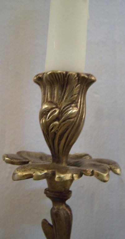 Pair of 20th Century French Bronze Sconces