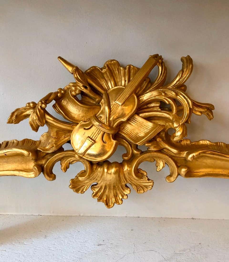 Pair of Georgian Irish Giltwood Consoles with Scagliola Marble Tops - Image 6