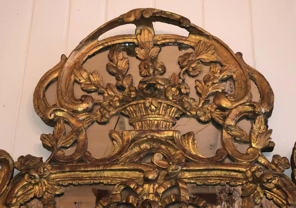 18th Century French Régence Giltwood Mirror - Image 3