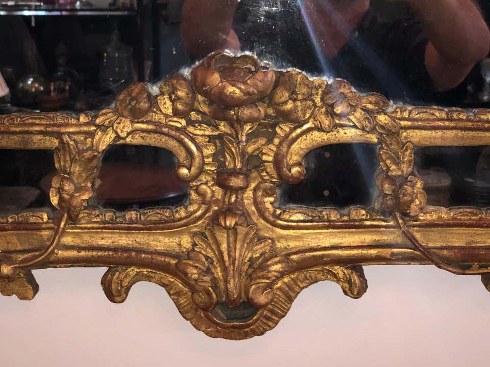 18th Century French Régence Giltwood Mirror - Image 7