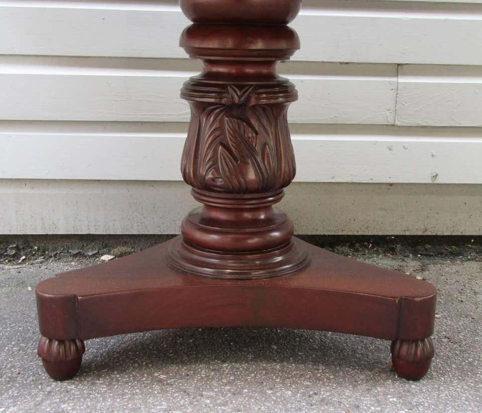 Early 19th Century Caribbean Regency Mahogany Pedestal Serving Table - Image 7