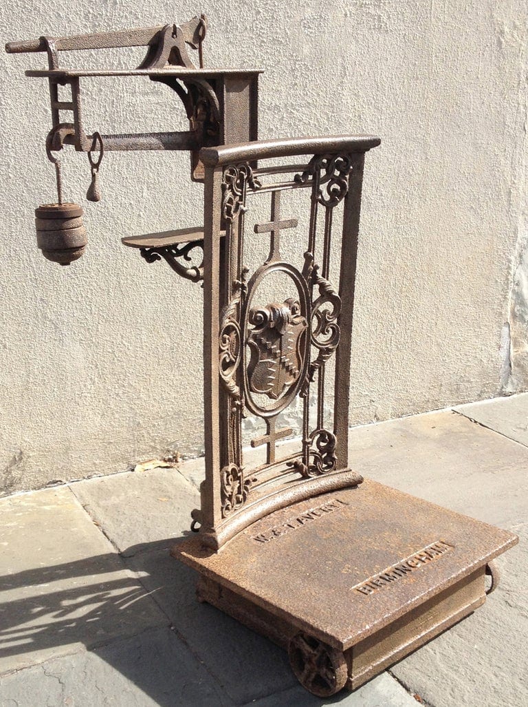 Mid-19th Century English Cast Iron Commodities Scale, Marked Birmingham - Image 8