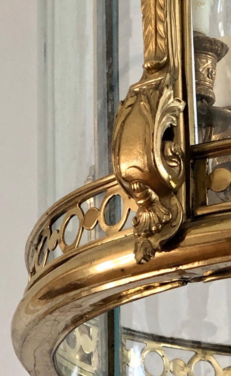 English Regency Brass Lantern with Lion Mask, 19th Century - Image 4