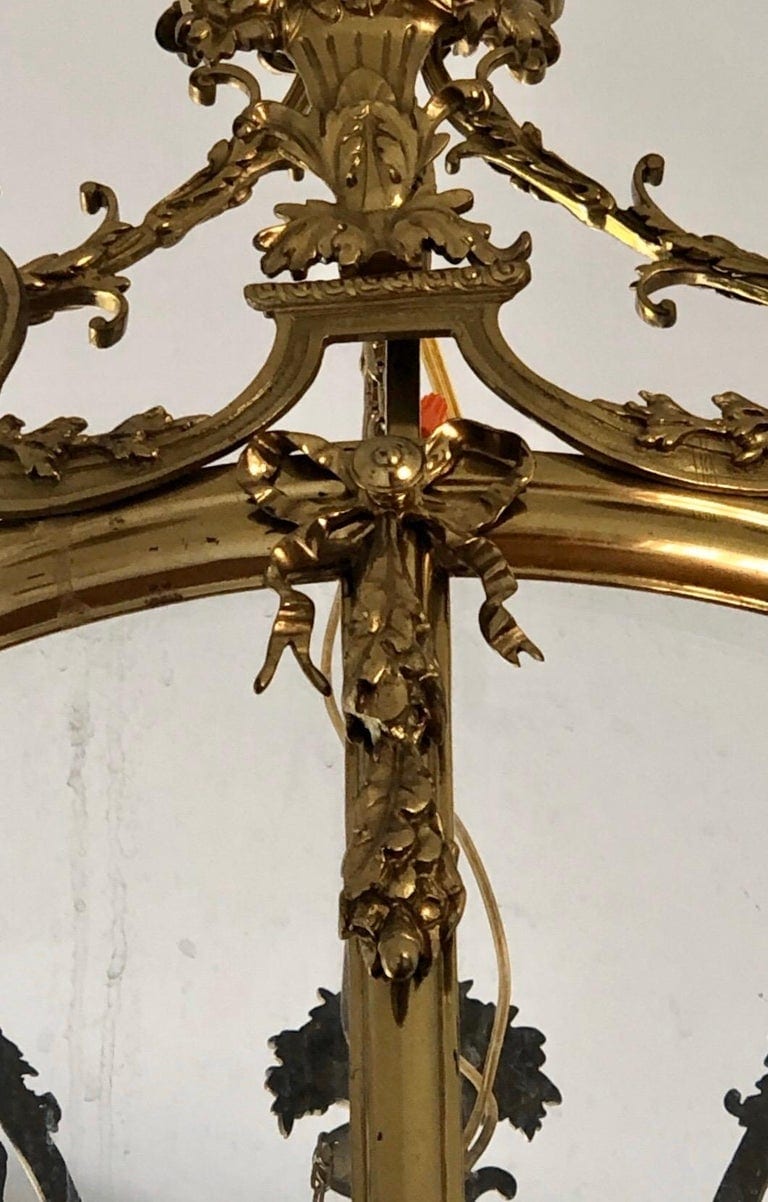 English Regency Brass Lantern with Lion Mask, 19th Century - Image 6