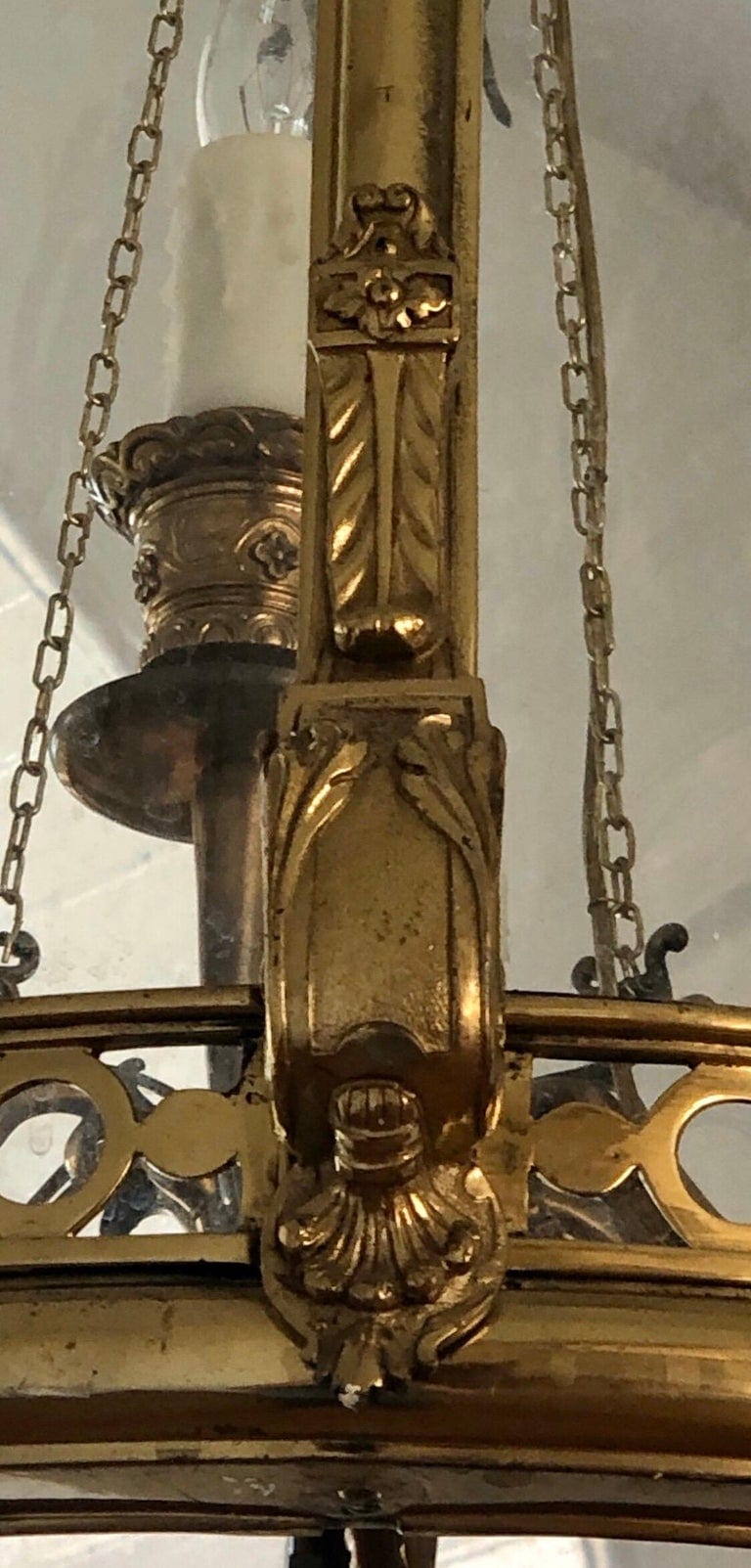 English Regency Brass Lantern with Lion Mask, 19th Century - Image 7